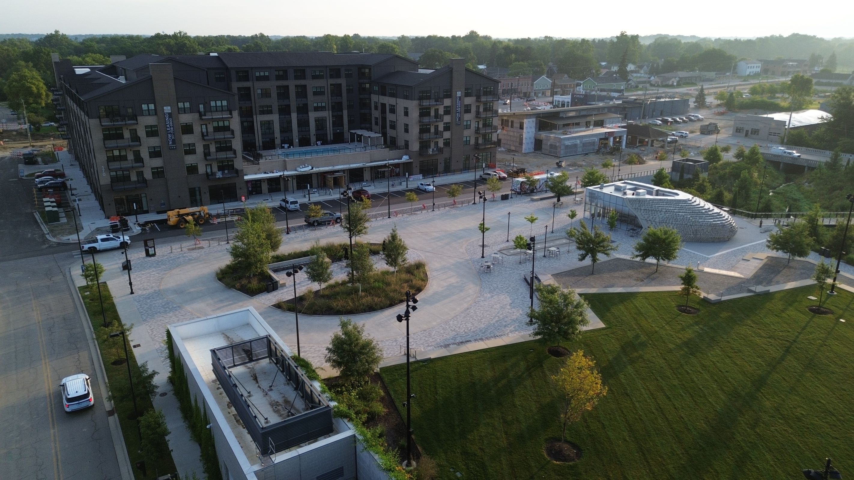 The Union Development facing North of Grand Junction Plaza.